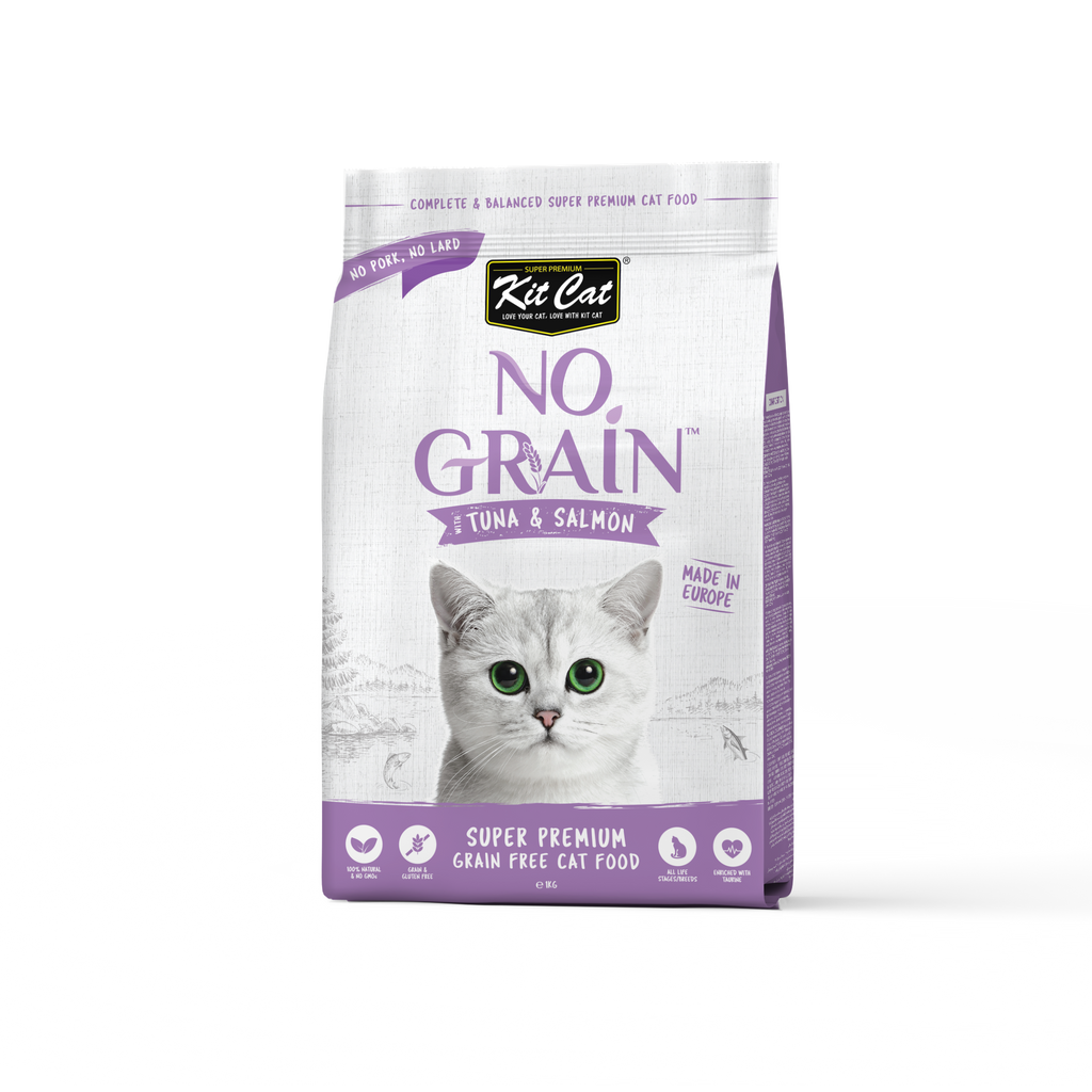 Kit Cat No Grain Dry Cat Food - Tuna & Salmon (1kg)