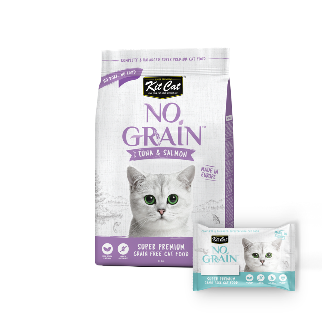 Kit Cat No Grain Dry Cat Food - Tuna & Salmon (Sample)